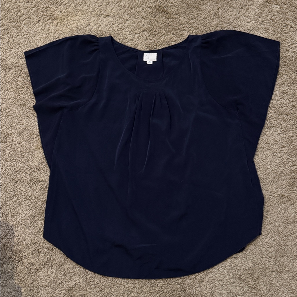 Anthropologie Flutter Sleeve Blouse